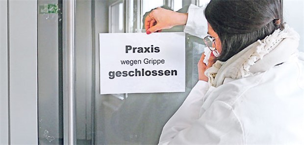 Weil die MFA - und auch Ärzte - selbst an Grippe erkranken, mussten Praxen teilweise sogar schließen.
