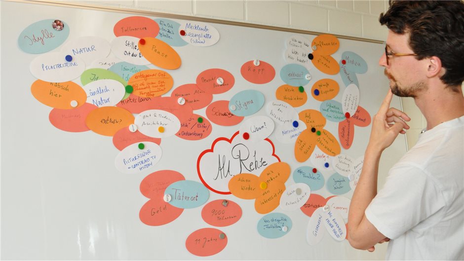 Welche Erwartungen und welche Motivation bestehen an den Workshop, was verbinden die Teilnehmer mit Alt Rehse? Start zum Workshop in der Erinnerungs- und Begegnungsstääte