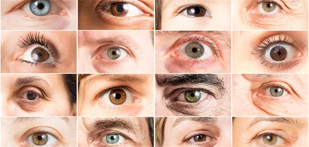 Eine Collage von verschiedenen Augen.