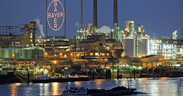 Bayer will wieder unter die Pharma-Top-Ten Weltweit bekannt: das Bayer-Kreuz.