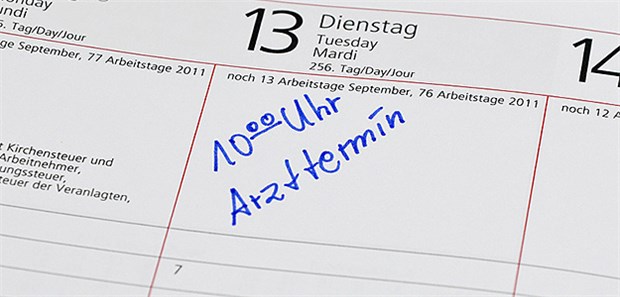 Wer einen Arzttermin vereinbart, sollte ihn auch einhalten - oder rechtzeitig absagen.