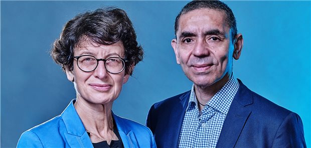 Ehrendoktor für Ugur Sahin und Özlem Türeci Werden geehrt: Arzt-Ehepaar Özlem Türeci und Ugur Sahin.
