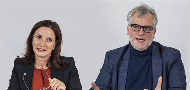 Die Bundesvorsitzenden des Hausärztinnen- und Hausärzteverbands Prof. Nicola Buhlinger-Göpfarth und Dr. Markus Beier.