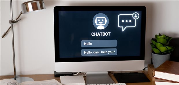 Bildschirm mit KI-Chatbot