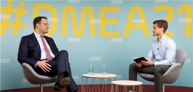 Spahn rechnet mit holprigem ePA-Start Wie bereits in den Vorjahren eröffnete Bundesgesundheitsminister Jens Spahn mit einer Keynote die DMEA 2021.