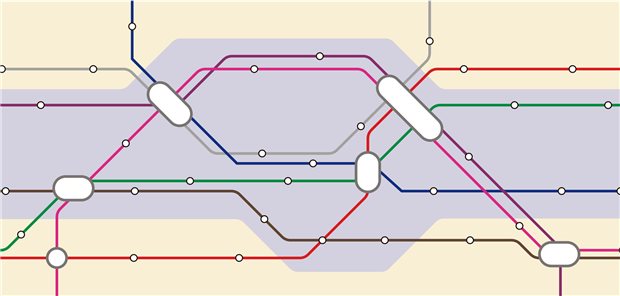 Modell eines Metroplanes