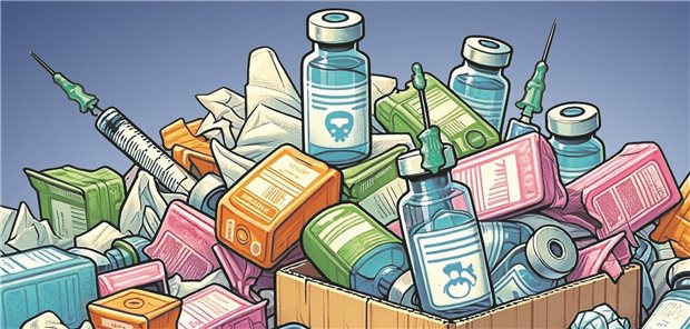 Wie viel Verpackungsmüll lässt sich beim Impfen vermeiden? Mehr als heute, meinen Pädiatrieverbände.