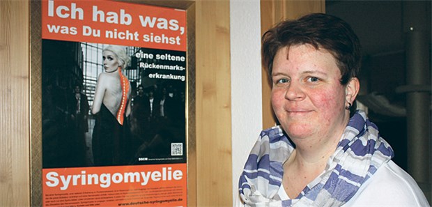 Mein Leben mit Syringomyelie Will ein Bewusstsein für seltene Erkrankungen schaffen: Sonja Böckmann (41) aus Rosbach lebt seit vier Jahren mit der Rückenmarkserkrankung Syringomyelie.