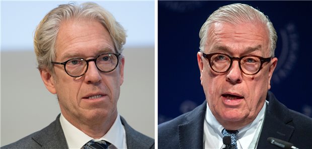 Willkürlich und an der Wirklichkeit vorbei: KBV-Chef Dr. Andreas Gassen (l) und BÄK-Präsident Dr. Klaus Reinhardt üben scharfe Kritik an Ankündigungen des Kassenverbands zu Nullrunden.
