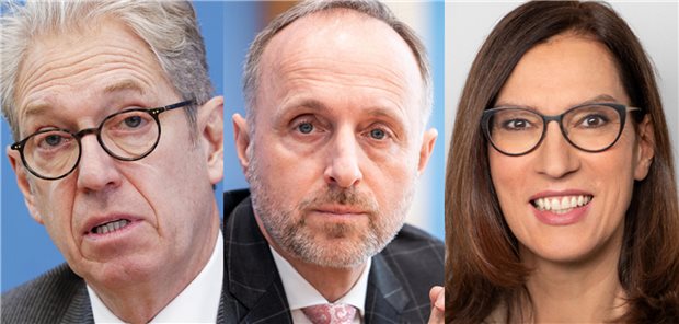 KBV und Pflegerat rufen zur Verteidigung der Demokratie auf „Wir dürfen nicht schweigen“: KBV-Vorstände Dr. Andreas Gassen, Dr. Stephan Hofmeister und Dr. Sibylle Steiner.