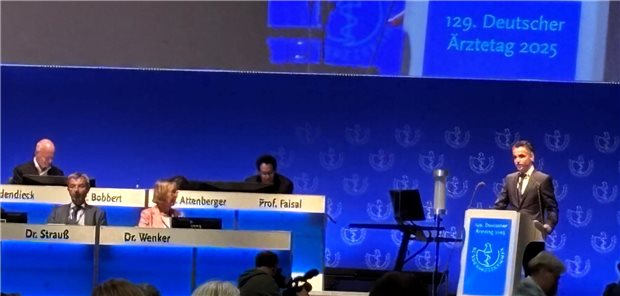 Dr. Peter Bobbert am Mittwoch auf dem Ärztetag