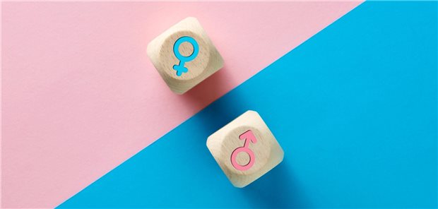 Transmenschen: South Carolina verbietet Geschlechtsangleichung bei Minderjährigen Würfel mit Mann- beziehungsweise Frau-Symbol auf pinkem bzw. blauem Hintergrund.