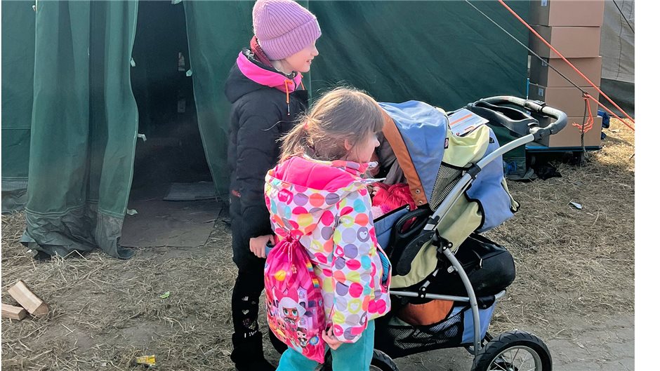 Zahlreiche Kinder erreichen die Grenzstadt auf ihrer Flucht.