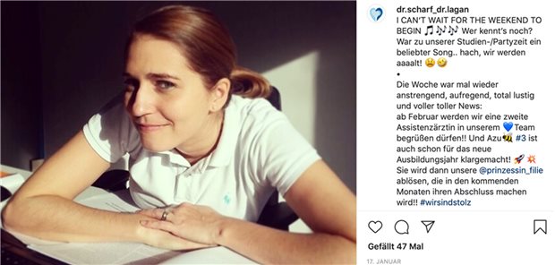 Zahnärztin Dr. Susanne Scharf gibt auf Instagram Einblicke in ihren Praxisalltag.