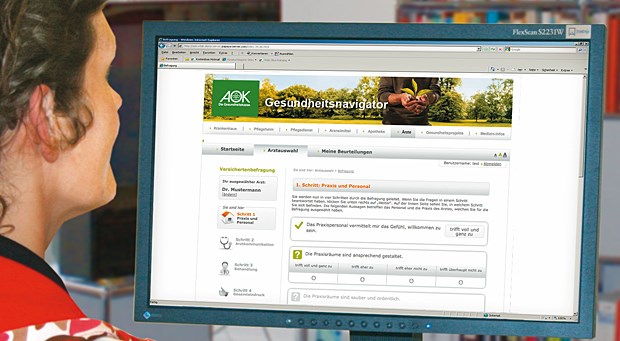 AOK-Arztnavigator: Barmer GEK mit an Bord Zeugnisse für Ärzte: Für AOK- und Barmer GEK-Versicherte möglich