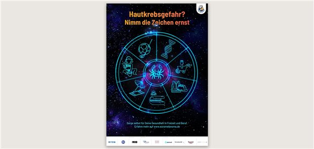 Hautkrebsscreening-Kampagne im Pandemie-Modus Ziert Praxen: Kampagnen-Plakat zur diesjährigen Euromelanoma-Woche.