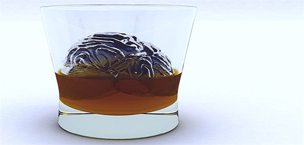 Auch wenig Alkohol schadet Herz und Hirn Zu tief ins Glas geschaut? Das kann schlecht fürs Hirn sein.