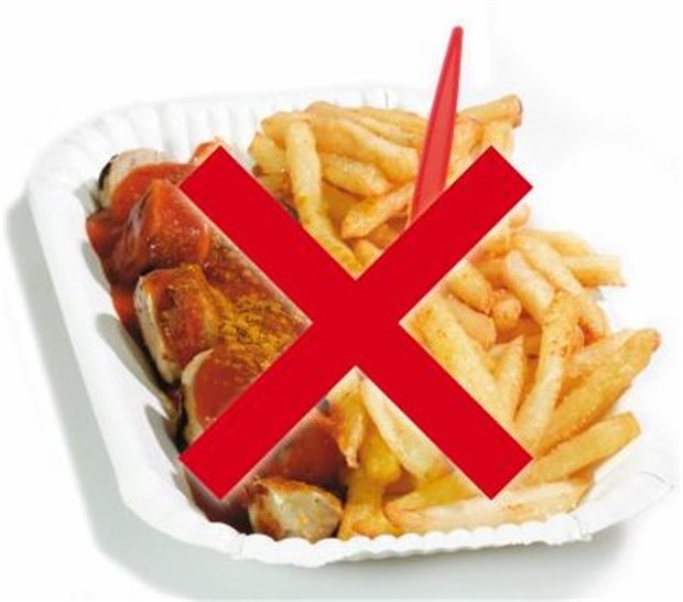 Neue Empfehlungen zur Krebsprävention Zurückhaltung bei Fastfood wie Pommes mit Currywurst wird all jenen geraten, die Krebs vorbeugen möchten.