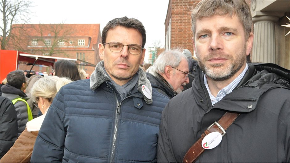 Protest gegen die Verlagerung des Marien-Krankenhauses in Lübeck am 21. Januar 2023.