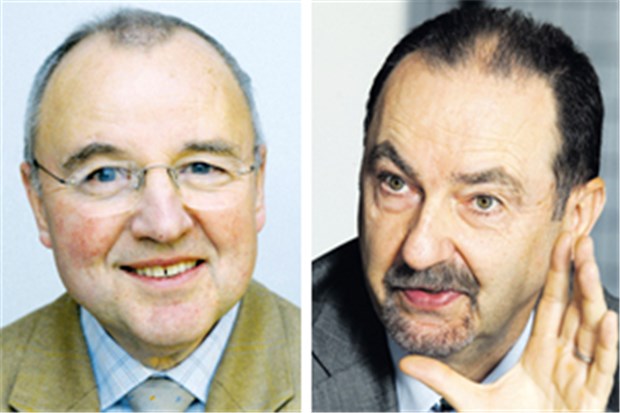 Medi öffnet die Tür für Kooperationen (v.li.) Werner Conrad, Vorstand der Mediverbund AG und Dr. Werner Baumgärtner, Vorsitzender von Medi BW