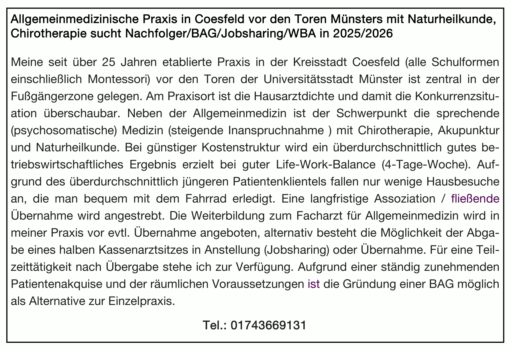 Anzeige